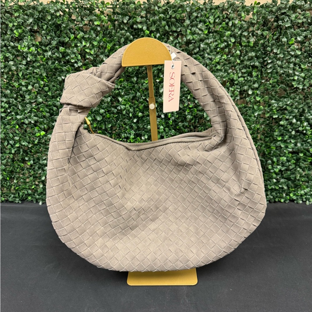 Soera Woven Bag Medium Suede